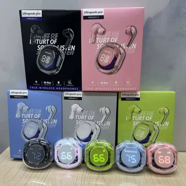 ايرپاد بلوتوث Ultrapods Pro مدل شیشه ای
